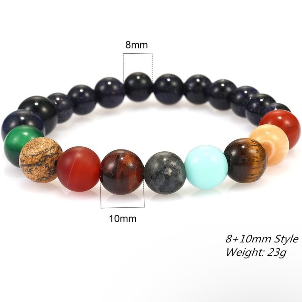 New Unique Power Stone Bracelet, Eight Planets Themed Bracelet